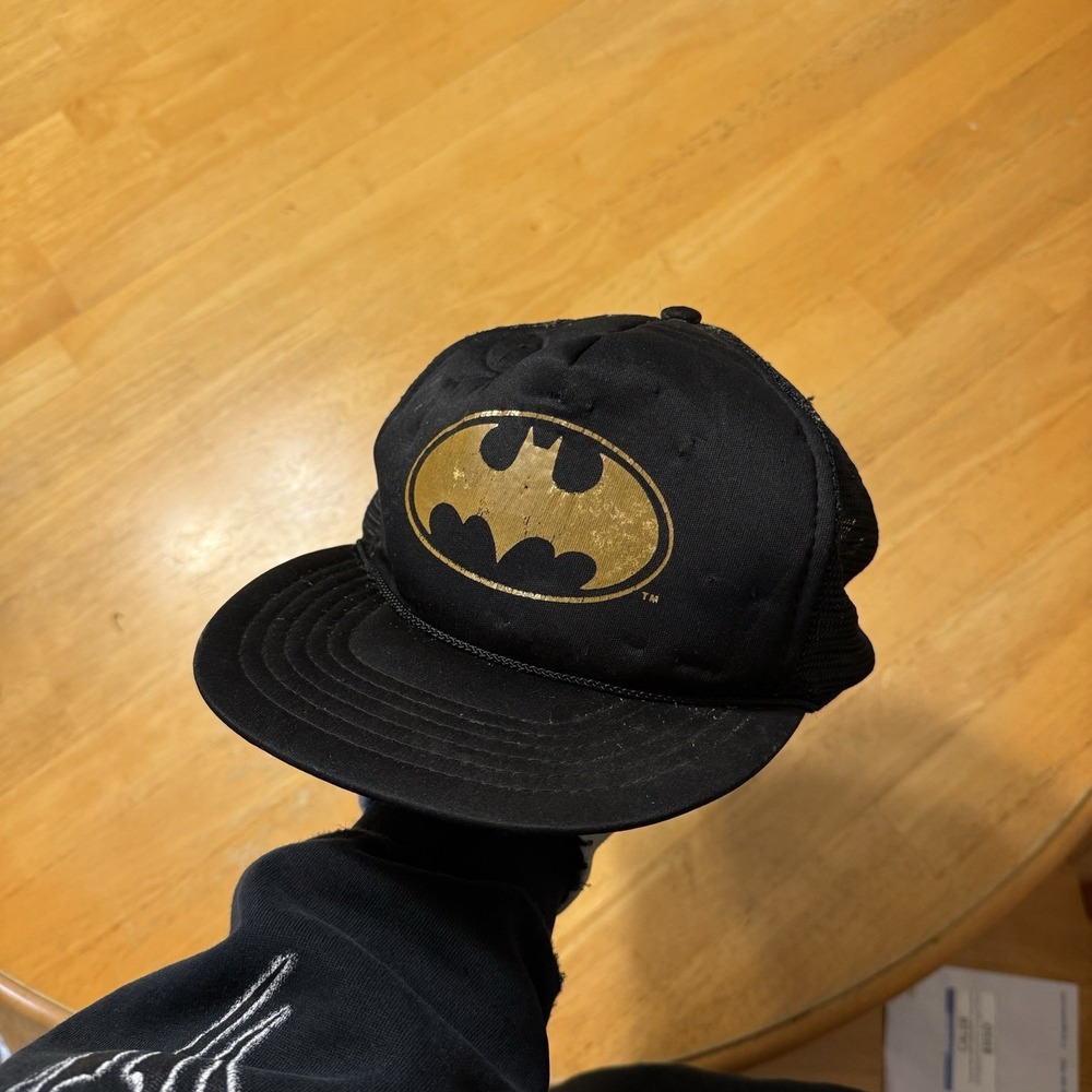 Vintage Batman 1964 DC Comics Black Snapback Baseball Cap Hat